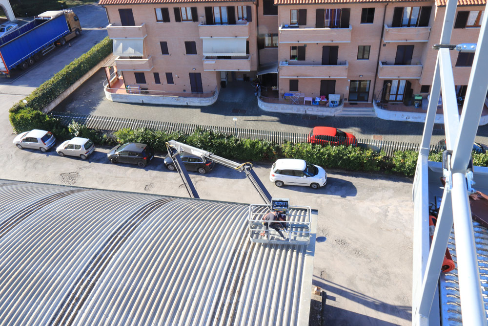 MANUTENZIONE CAPANNONE INDUSTRIALE – CASTELLINA SCALO ( SI )